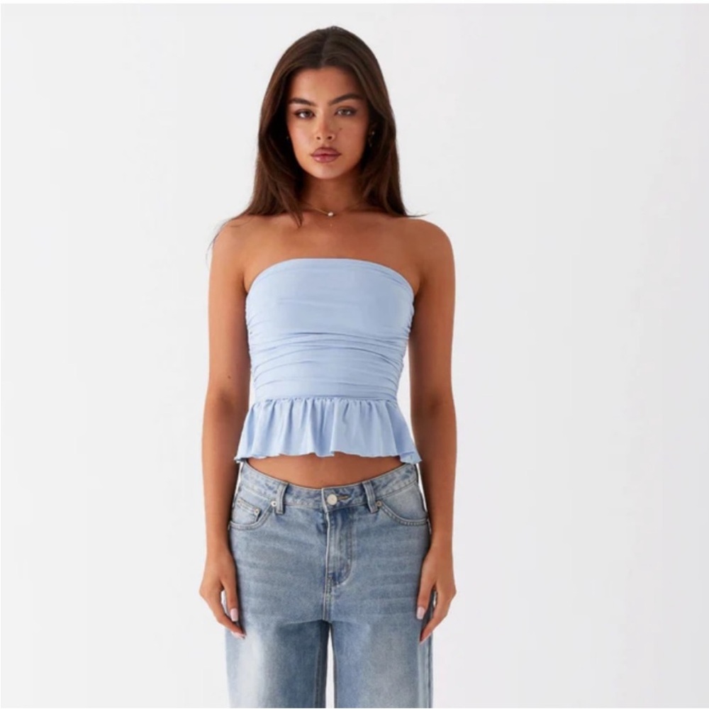 Peppermayo Bella Lou Tube Top - Blue